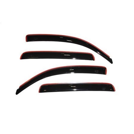 OVERTIME 194056 2005-2015 Toyota Tacoma In-Channel Ventvisor Rainguard - Smoke OV89217